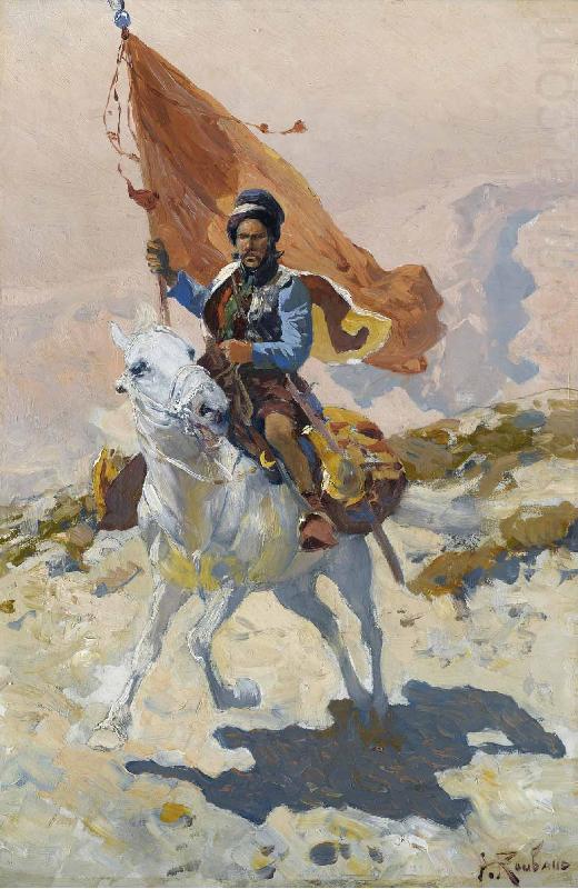 Circassian rider, Franz Roubaud